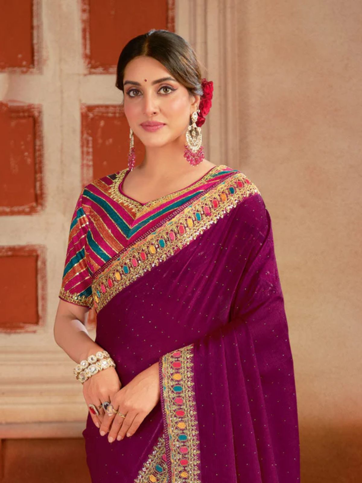 Fancy Chiffon Saree (2)