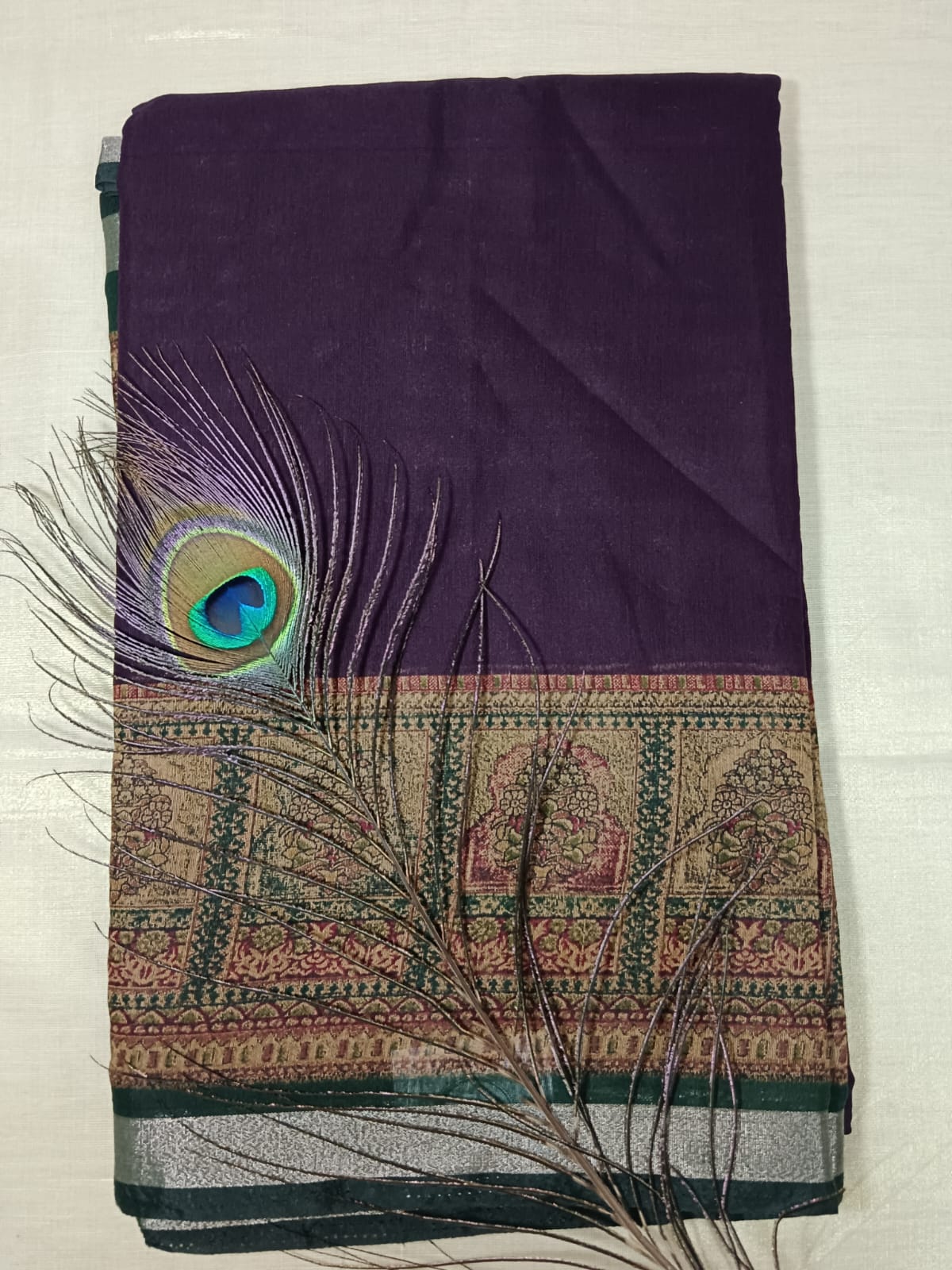 p106 Cotton Saree - Image 1