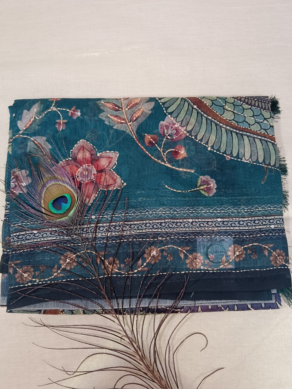 20 Prinithha Boutique Cotton Saree - Image 1